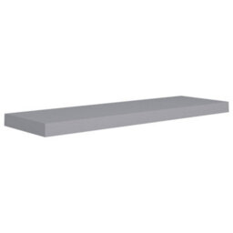 Vidaxl Floating Wall Shelves 2 Pcs Grey 80X23.5X3.8 Cm Mdf - thumbnail 3