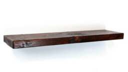 "Moderix Wooden Reclaimed Floating Shelf 9"" 220mm - Colour Walnut - Length 30Cm" - thumbnail 2