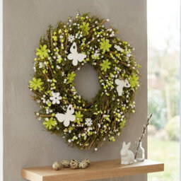 Garden Greatness Springtime Twig Floral Butterfly Wreath - thumbnail 2
