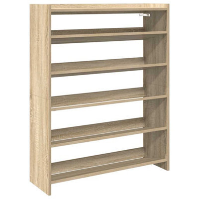 Berkfield Elegant Shoe Rack Sonoma Oak 80X25X100 Cm Engineered Wood - image 1