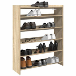 Berkfield Elegant Shoe Rack Sonoma Oak 80X25X100 Cm Engineered Wood - thumbnail 2