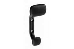 B2C Coat Hat Hooks Twin Robe Door Dress Bathroom Towel Bag Wall Hanger Black Matt Toledo C - thumbnail 1