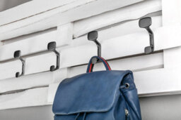B2C Coat Hat Hooks Twin Robe Door Dress Bathroom Towel Bag Wall Hanger Black Matt Toledo C - thumbnail 2