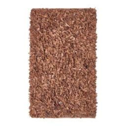 Homescapes Dallas Leather Shaggy Rug Brown, 90 X 150 Cm - thumbnail 2