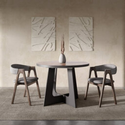 Furneo Belagio, Oak Halifax Effect, Modern Round Extending Dining Table, 110Cm To 160Cm - thumbnail 7