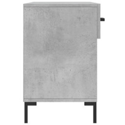 Berkfield Shoe Bench Concrete Grey 102X35X55 Cm Engineered Wood - thumbnail 7