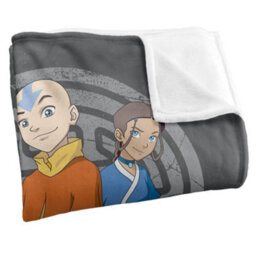 Avatar: The Last Airbender Silky Team Supersoft Blanket Grey/blue/yellow (One Size) - thumbnail 3