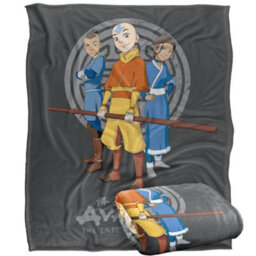 Avatar: The Last Airbender Silky Team Supersoft Blanket Grey/blue/yellow (One Size) - thumbnail 2