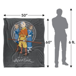 Avatar: The Last Airbender Silky Team Supersoft Blanket Grey/blue/yellow (One Size) - thumbnail 5