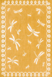 Gold Outdoor Rug, Animal Bordered Stain-Resistant Rug For Patio Garden Balcony, Modern Outdoor Area Rug-80Cm X 150Cm - thumbnail 4