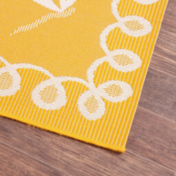 Gold Outdoor Rug, Animal Bordered Stain-Resistant Rug For Patio Garden Balcony, Modern Outdoor Area Rug-80Cm X 150Cm - thumbnail 3