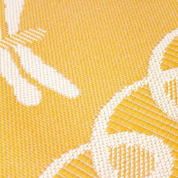 Gold Outdoor Rug, Animal Bordered Stain-Resistant Rug For Patio Garden Balcony, Modern Outdoor Area Rug-80Cm X 150Cm - thumbnail 2