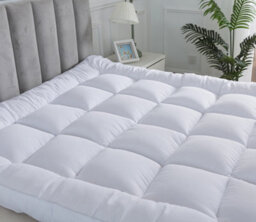 "ARLinens Microfibre Mattress Topper 2""/5Cm Luxury Mattress Cover Protector Elastic Corner Box Stitched Deep Fitted Mattress Topper (5Cm)" - thumbnail 4
