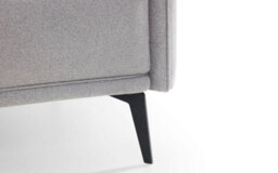 iLikeStores Platinum Wool Armchair With Black Legs - thumbnail 4