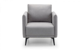 iLikeStores Platinum Wool Armchair With Black Legs - thumbnail 2
