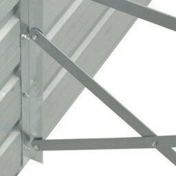 Berkfield Practical Garden Raised Bed Galvanised Steel 400X80X45 Cm Anthracite - thumbnail 6
