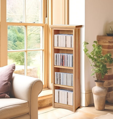 Hallowood Furniture Camberley Oak Dvd/cd 3 Shelf Unit - image 1