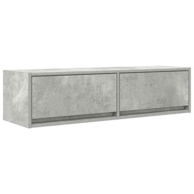 Berkfield Modern Tv Cabinet Concrete Grey 100X31X25,5 Cm Engineered Wood