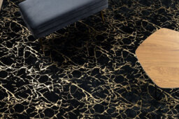 RugsX Miro 11111.2106 Washing Carpet Marble, Glamour Anti-Slip - Black / Gol  200X290 Cm - thumbnail 5