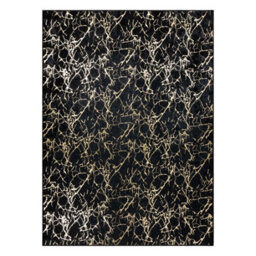RugsX Miro 11111.2106 Washing Carpet Marble, Glamour Anti-Slip - Black / Gol  200X290 Cm - thumbnail 2