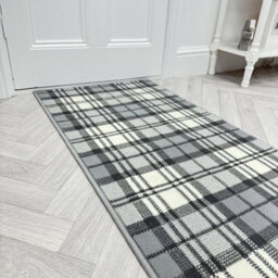 Tartan Hallway Runner Rug - Soft, Comfortable & Durable Carpet For Hall, Kitchen & Corridor - thumbnail 1
