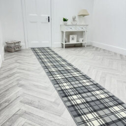 Tartan Hallway Runner Rug - Soft, Comfortable & Durable Carpet For Hall, Kitchen & Corridor - thumbnail 3