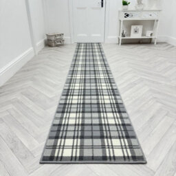 Tartan Hallway Runner Rug - Soft, Comfortable & Durable Carpet For Hall, Kitchen & Corridor - thumbnail 6