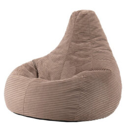 2 Pack Icon Gaming Bean Bag Recliner Jumbo Cord Mocha - thumbnail 4
