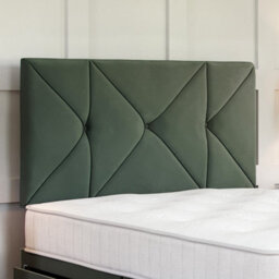 Divan Base Direct Plush Emerald Green Platform Top Divan Bed Base 6Ft Super King With 2 Drawers + Hampton Strutted Headboard - thumbnail 3