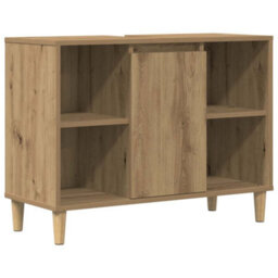 Walplus Bathroom Cabinet Artisian Oak 80X33X60 Cm Engineered Wood - thumbnail 2