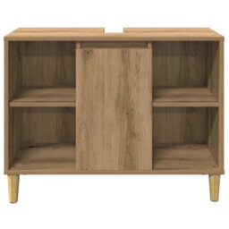 Walplus Bathroom Cabinet Artisian Oak 80X33X60 Cm Engineered Wood - thumbnail 5