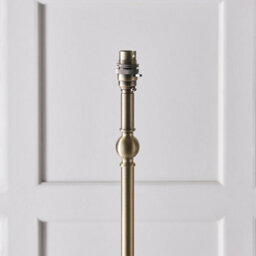 Luminosa Lighting Luminosa Lille Antique Brass Plate Floor Lamp With Coral Pink Fabric Ikat Shade 40Cm B22 - thumbnail 5