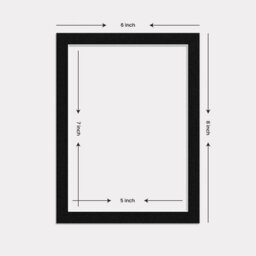 Ak Frames 8X6 Black Picture Mounts To Fit 7X5 Aperture Size - Mount Board Only (No Frame Included) - thumbnail 3