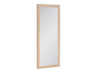 Arte Kaspian Bronze Glow 116Cm Tall Wall Mirror - Natural Wood-Effect Vertical Accent - image 1