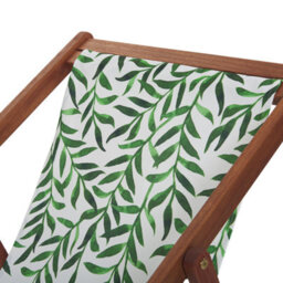 Beliani Set Of 2 Sun Lounger Replacement Fabrics Anzio/avellino 113 X 44 Cm Green - thumbnail 4