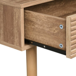 Wyld And Coco Nova Console Table Light Brown Laminated Mdf, 2 Drawers, Modern Design, W120 X D45 X H80Cm - thumbnail 7