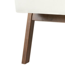 Beliani Armchair Kisa Velvet Off-White - thumbnail 7