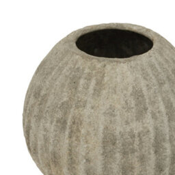 Hill Interiors Catania Round Vase Light Grey (One Size) - thumbnail 2