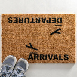 Artsy Doormats Arrivals And Departures Doormat - thumbnail 2