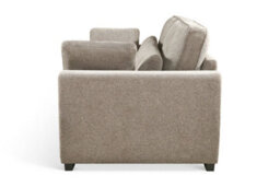 Convertible 3 Seater Sofa Bed For Living Room Alfie - Plush Woven Beige Chenille - Room Delivery - thumbnail 4