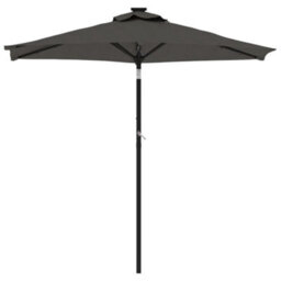 Walplus Garden Parasol With Steel Pole Anthracite 225X225X212 Cm - thumbnail 3