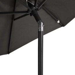 Walplus Garden Parasol With Steel Pole Anthracite 225X225X212 Cm - thumbnail 7