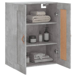 Berkfield Wall Mounted Cabinet Concrete Grey 69.5X34X90 Cm Engineered Wood - thumbnail 5