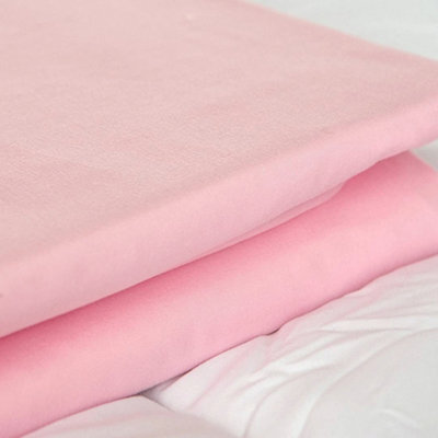 Just So Home Microfibre Bed Sheet Set Soft Touch Bedding (Pink, Single) - image 1