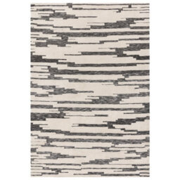 Charcoal Abstract Modern Rug Easy To Clean Living Room And Bedroom-120Cm X 170Cm - thumbnail 1