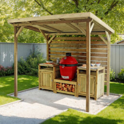 Truro Garden Shelter - Weatherproof Garden Pergola With Roof By Zest Outdoor Living