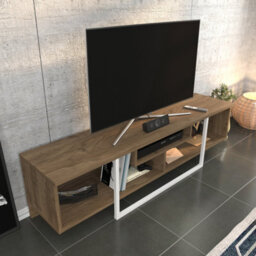 Decorotika Astona Tv Stand Tv Unit For Tvs Up To 65 Inch Walnut And White - thumbnail 3