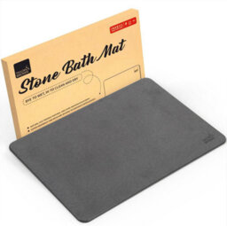 Stone Bath Mat 60X39Cm - Quick Drying Absorbent Stone Bath Mat With Natural Non-Slip Surface And Anti-Mold Properties