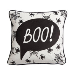 Bedlam Boo Luxe Velvet Black Filled Cushion - thumbnail 3