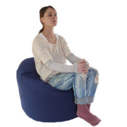 Bean Lazy Cotton Twill Navy Blue Bean Bag Large Size - thumbnail 2
